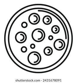 Serving cream soup icon outline vector. Eat food dish. Bouillon potage