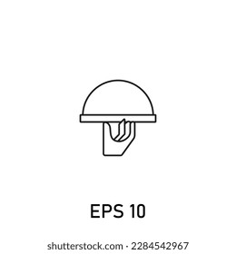 serving culinary utensils restaurant Icon Stroke Edited EPS 10