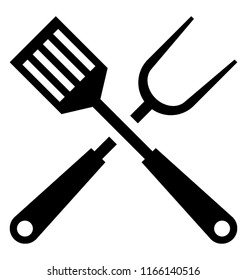 
Serving cutlery icon design
