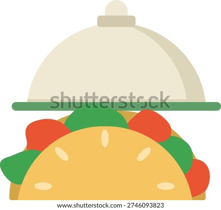 Serving Dish Cloche Icon illustration