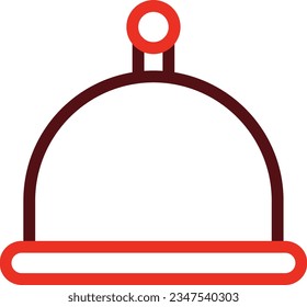 Serving Dish Glyph Two Color Icon For Personal And Commercial Use.
