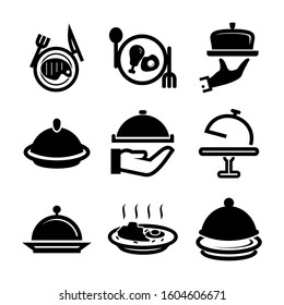 Serving Dish icon isolated sign symbol vector illustration - Collection of high quality black style vector icons

