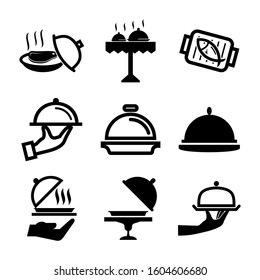 Serving Dish icon isolated sign symbol vector illustration - Collection of high quality black style vector icons
