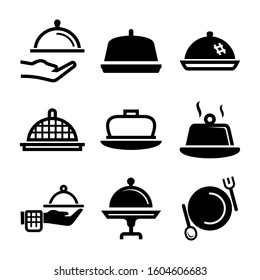 Serving Dish icon isolated sign symbol vector illustration - Collection of high quality black style vector icons
