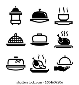 Serving Dish icon isolated sign symbol vector illustration - Collection of high quality black style vector icons
