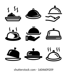 Serving Dish icon isolated sign symbol vector illustration - Collection of high quality black style vector icons
