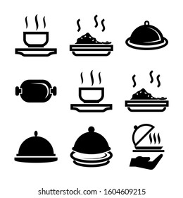 Serving Dish icon isolated sign symbol vector illustration - Collection of high quality black style vector icons
