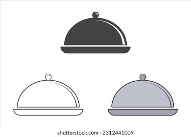 Serving Dish Vector, Serving Dish Silhouette, Restaurant Equipment, Cooking Equipment, Clip Art, Utensil, Silhouette, Serving Dish illustration