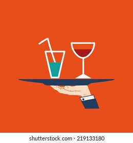 SERVING DRINK symbol