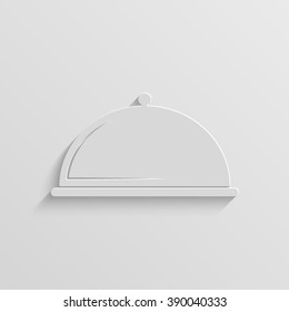 serving food paper vector icon
