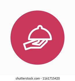 serving icon vector