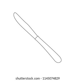 Serving knife illustration