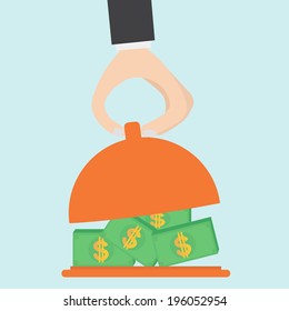 Serving money 