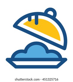 Serving Platter Vector Icon