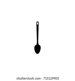 Serving spoon silhouette logo 