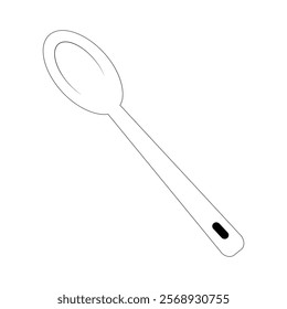 serving spoon vector icon, simple design, minimal style, line icon, Silhouettes, Cooking equipment made of stainless steel and modern, vector illustration,
kitchen utensils in black and white,