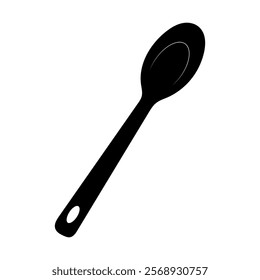 serving spoon vector icon, simple design, minimal style, line icon, Silhouettes, Cooking equipment made of stainless steel and modern, vector illustration,
kitchen utensils in black and white,