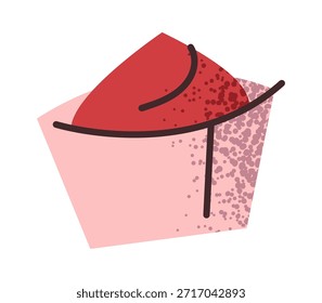 Serving of tomato ketchup sauce