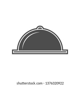 serving tray icon. Element of minimalistic for mobile concept and web apps icon. Glyph, flat icon for website design and development, app development