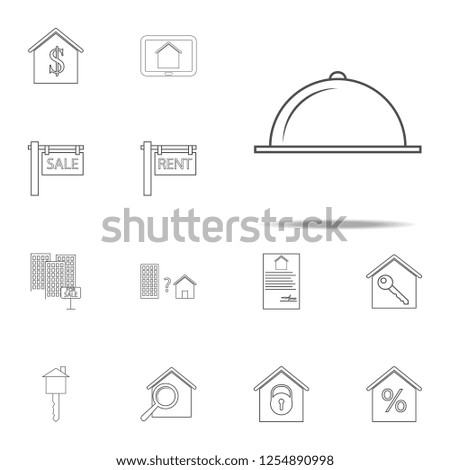 serving tray icon. web icons universal set for web and mobile