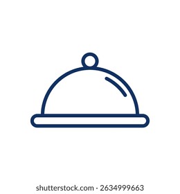 Serving Tray Line Icon. Editable Stroke Serving Tray Tool Outline Sign