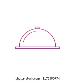 serving trayicon in Nolan style. One of web collection icon can be used for UI, UX