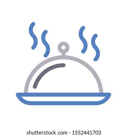 serving vector colour line icon
