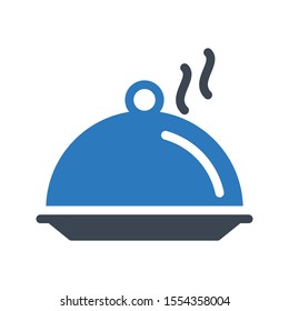 serving vector glyph colour icon