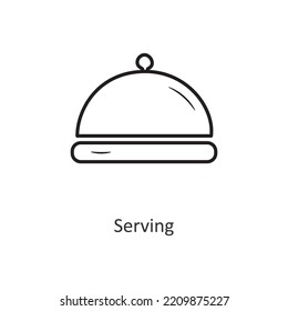 Serving Vector outline Icon Design illustration. Travel Symbol on White background EPS 10 File