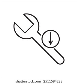 Servicepictogram in lijnstijl