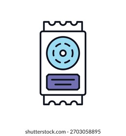 Servo Motor Vector icon stock illustration