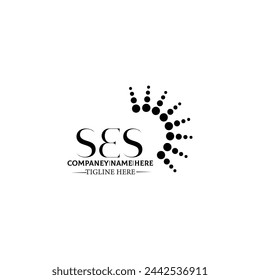 SES logo. S E S design. White SES letter. SES, S E S letter logo design. Initial letter SES linked circle uppercase monogram logo. design. top logo, Most Recent, Featured,