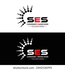 SES logo. S E S design. White SES letter. SES, S E S letter logo design. Initial letter SES linked circle uppercase monogram logo. design. top logo, Most Recent, Featured,