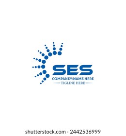 SES logo. S E S design. White SES letter. SES, S E S letter logo design. Initial letter SES linked circle uppercase monogram logo. design. top logo, Most Recent, Featured,
