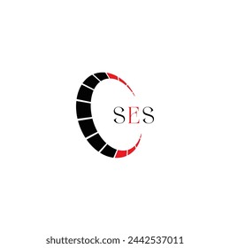 SES logo. S E S design. White SES letter. SES, S E S letter logo design. Initial letter SES linked circle uppercase monogram logo. design. top logo, Most Recent, Featured,