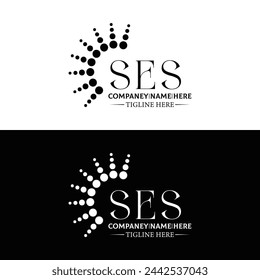 SES logo. S E S design. White SES letter. SES, S E S letter logo design. Initial letter SES linked circle uppercase monogram logo. design. top logo, Most Recent, Featured,
