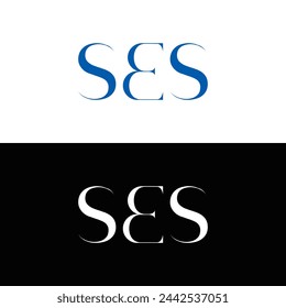 SES logo. S E S design. White SES letter. SES, S E S letter logo design. Initial letter SES linked circle uppercase monogram logo. design. top logo, Most Recent, Featured,