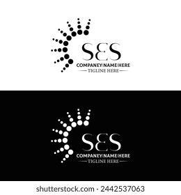 SES logo. S E S design. White SES letter. SES, S E S letter logo design. Initial letter SES linked circle uppercase monogram logo. design. top logo, Most Recent, Featured,