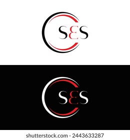SES logo. S E S design. White SES letter. SES, S E S letter logo design. Initial letter SES linked circle uppercase monogram logo. design. top logo, Most Recent, Featured,
