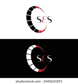 SES logo. S E S design. White SES letter. SES, S E S letter logo design. Initial letter SES linked circle uppercase monogram logo. design. top logo, Most Recent, Featured,