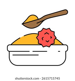 sesame allergen free product food line icon vector. sesame allergen free product food sign. isolated symbol illustration