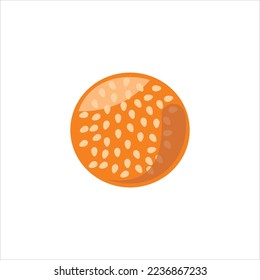 Sesame Ball Mochi Donuts Vector