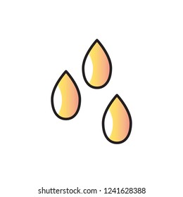 sesame icon vector design with sadow style. nut and bean icon