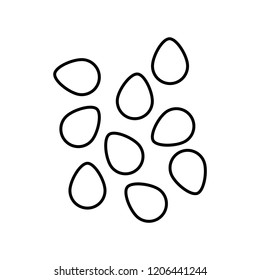 Sesame icon, vector illustration