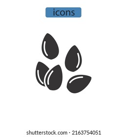 Sesame icons  symbol vector elements for infographic web