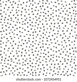 Sesame Seeds Seamless Endless Pattern Background. Realistic Hand Drawn Illustration. Savoyar Doodle Style.
