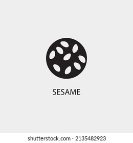 Sesame vector icon illustration sign