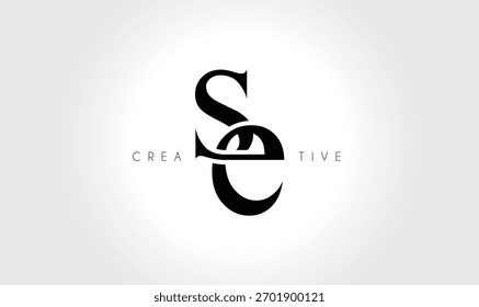SEse Elegant Serif Monogram Logo – Luxury Lowercase Typographic Lettermark for Modern Branding