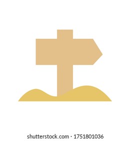 Sesert sign icon. Simple color vector elements of wilderness icons for ui and ux, website or mobile application