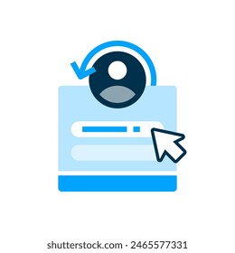 Session has expired, Re Login concept illustration flat design. simple modern graphic element for ui, infographic, icon